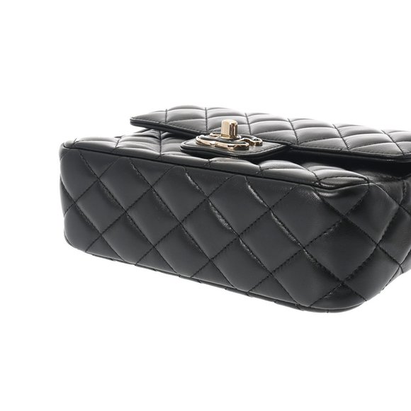 CHANEL Chanel Matelasse Heart Chain Shoulder Bag 20cm Black - Women's Lambskin - Picture 4 of 12